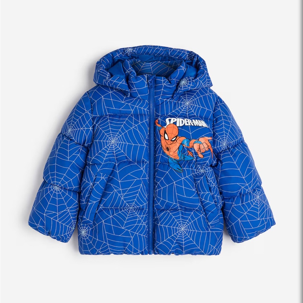 H&M Spider-Man Water-Repellent Puffer Jacket